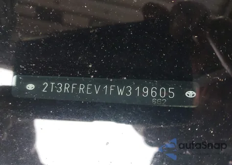 2015 Toyota Rav4 Xle from USA, damaged, VIN 2T3RFREV1FW319605
